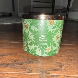 Bath and Body Works Iced Winter Balsam 3 Wick Candle